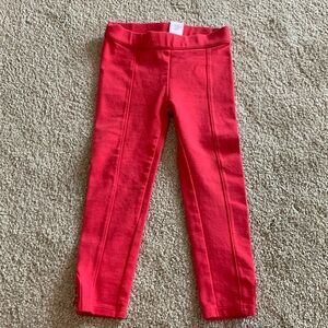 Janie & Jack leggings with gold faux buttons on ankle